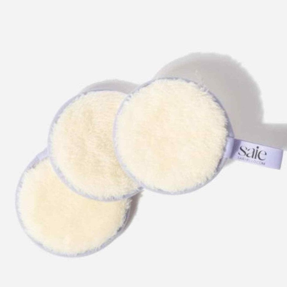 SAIE Eco Reusable Cotton Beauty Rounds Pack of 3 NWT